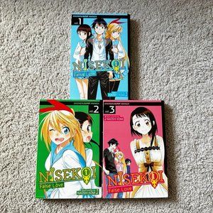 Nisekoi Vol 1-3 Set English Manga by Naoshi Komi